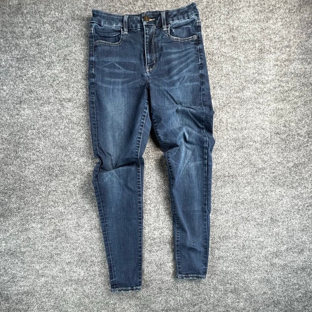 American Eagle Women’s 6 Curvy Hi-Rise Jegging Medium Wash Skinny Jeans